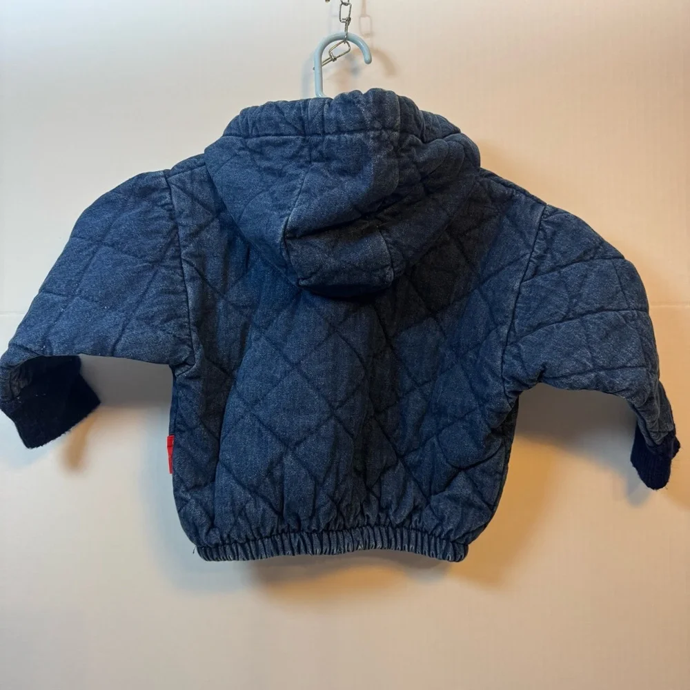 Vintage‎ Oshkosh B'Gosh Denim Quilted Hooded Jacket Size 24M